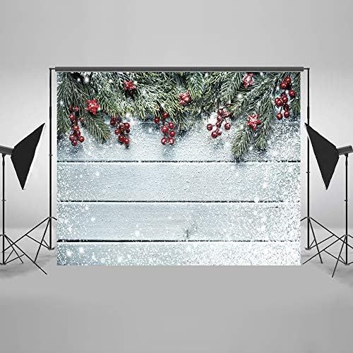  Kate 10ft(W) x10ft(H) Christmas Backdrop for Photography Wood Background Microfiber Snowman Backdrops Photo Props