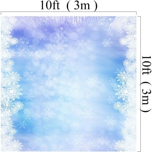  Kate 10x10ft Microfiber Material Bokeh Winter Photography Backdrops Snowflake Background for Baby Photo Shooting