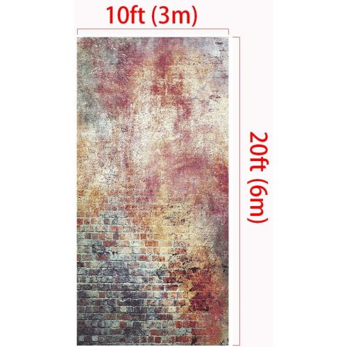  Kate 10x10ft Graffiti Painting Photography Backdrops Red Brick Wall Background for Photo Studio Wedding Photo Booth