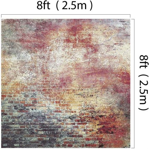  Kate 10x10ft Graffiti Painting Photography Backdrops Red Brick Wall Background for Photo Studio Wedding Photo Booth