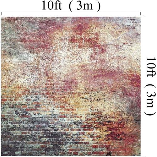  Kate 10x10ft Graffiti Painting Photography Backdrops Red Brick Wall Background for Photo Studio Wedding Photo Booth