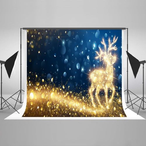  Kate 7ft(W) x5ft(H) Christmas Backdrop Microfiber Golden Spot Background Microfiber Christmas Party Decorations(Suit for Decor)