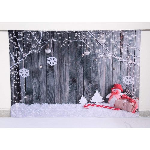  Kate Holiday Christmas Background Photography Wood Wall No Wrinkle Seamless Cotton Bokeh Backdrops Photography Studio Christmas Backdrops 20x10ft(6x3m)