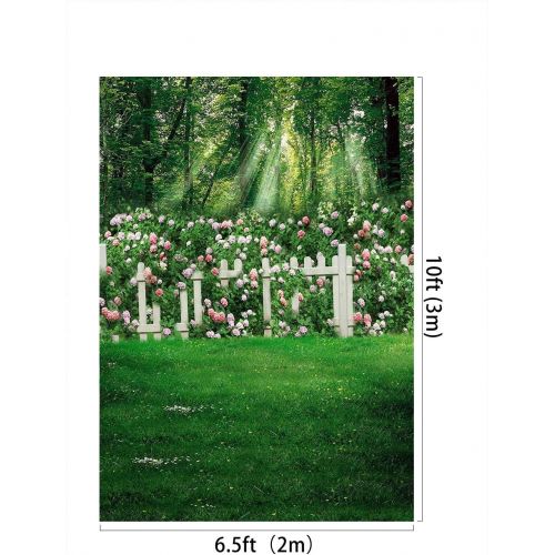  Kate 10x10ft Spring Photography Backdrops Family Garden Pink Flowers Photo Background for Wedding Shooting