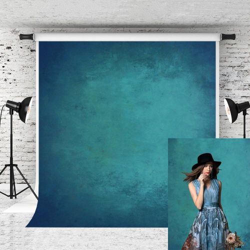  Kate 5x7ft Abstract Green Backdrop for Photographers Green Old Master Backdrops Retro Abstract Backgrounds