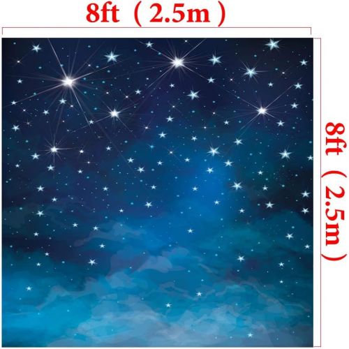  Kate 5x7ft Evening Blue Sky Photography Backdrops Universe Background Stars Night Sky Fantasy Backdrop Stars Background for Children Birthday Photo Studio