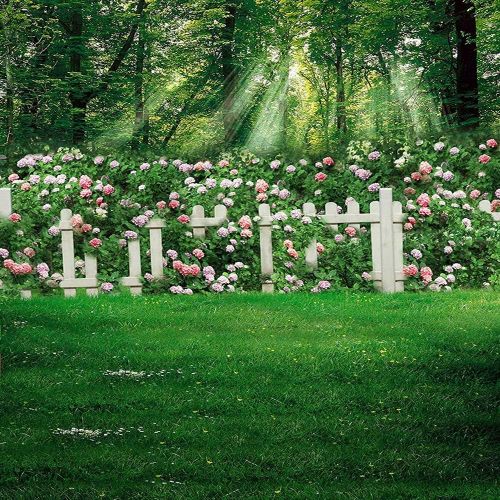  Kate 10x20ft Spring Photography Backdrops Family Garden Pink Flowers Photo Background for Wedding Shooting