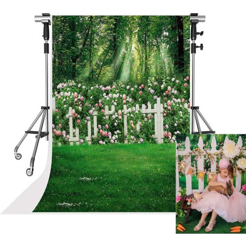  Kate 10x20ft Spring Photography Backdrops Family Garden Pink Flowers Photo Background for Wedding Shooting