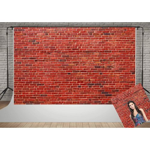  Kate Red Brick Wall Photography Backdrop Vintage Office Decoration Photo Background Photography Wrinkles Free (20x10ft)