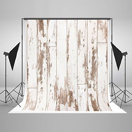  Kate 5ft(W) x7ft(H) Wood Photography Backdrop Rusty Painted Planks Backdrops Wood Texture Background Cloth