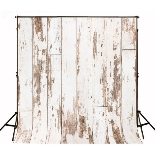  Kate 5ft(W) x7ft(H) Wood Photography Backdrop Rusty Painted Planks Backdrops Wood Texture Background Cloth
