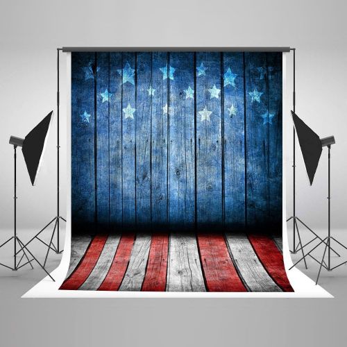  Kate 10ft(W) x10ft(H) American Flag Photography Backdrop Microfiber Flag Photo Backdrop Decoration