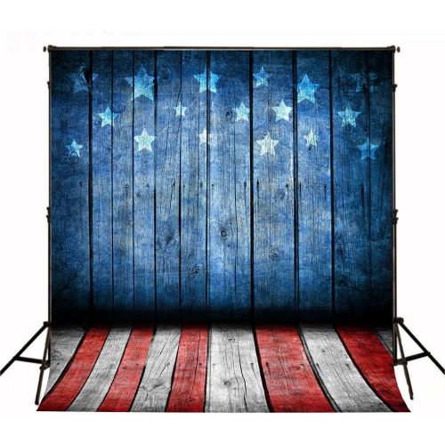  Kate 10ft(W) x10ft(H) American Flag Photography Backdrop Microfiber Flag Photo Backdrop Decoration