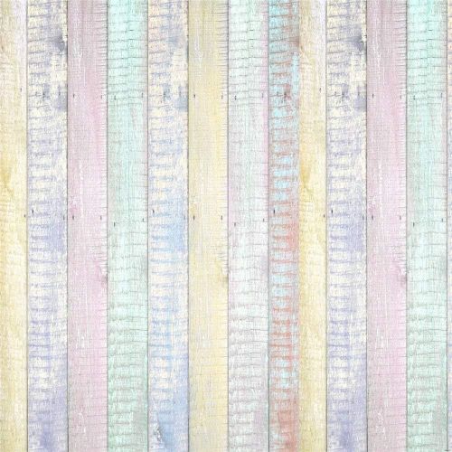  Kate 10x10ft Wood Fence Backgrounds for Photography Colorful Texture Backdrop Photo Booth