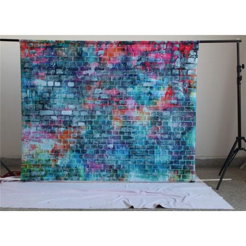  Kate Brick Wall Photography Backdrops Colorful Painting Graffiti Backdrop for Birthday 20x10ft