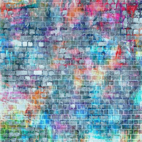  Kate Brick Wall Photography Backdrops Colorful Painting Graffiti Backdrop for Birthday 20x10ft