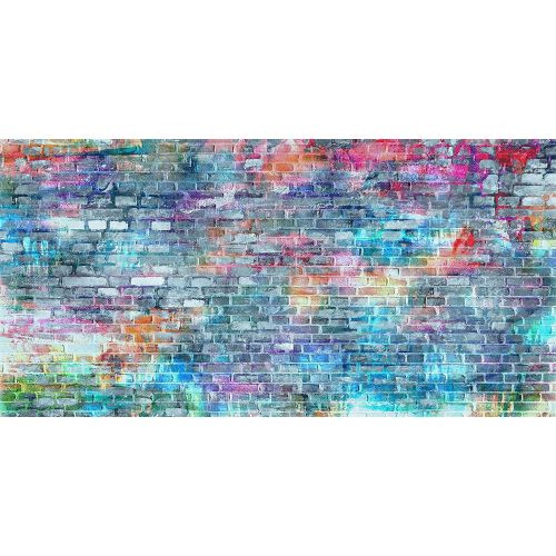  Kate Brick Wall Photography Backdrops Colorful Painting Graffiti Backdrop for Birthday 20x10ft