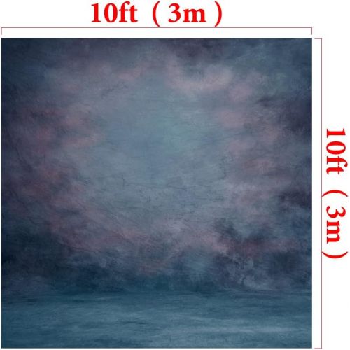  Kate 10X10ft Abstract Blue Texture Backdrops Retro Photographer Photo Background for Portrait Studio