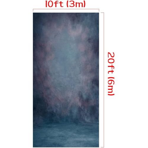  Kate 10X10ft Abstract Blue Texture Backdrops Retro Photographer Photo Background for Portrait Studio