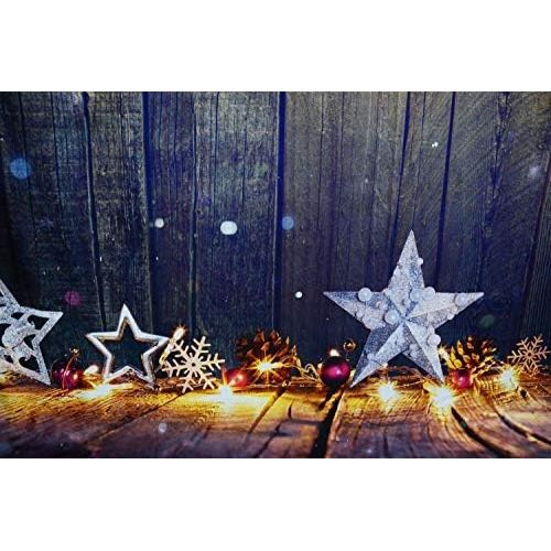  Kate Holiday Christmas Backdrops Wood Backgrounds Bokeh Stars Backdrop Christmas Photo Photogrphy Studio 10x10ft(3x3m)