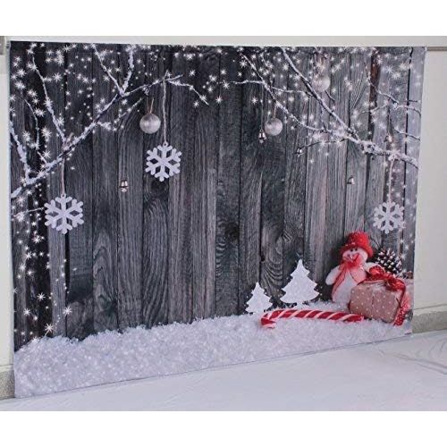  Kate Holiday Christmas Background Photography Wood Wall No Wrinkle Seamless Cotton Bokeh Backdrops Photography Studio Christmas Backdrops 10X10ft(3x3m)