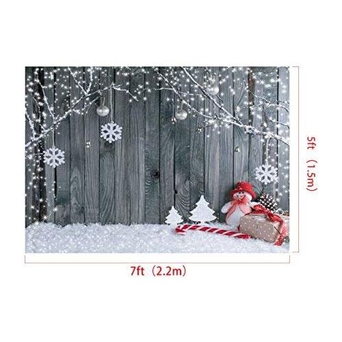  Kate Holiday Christmas Background Photography Wood Wall No Wrinkle Seamless Cotton Bokeh Backdrops Photography Studio Christmas Backdrops 10X10ft(3x3m)