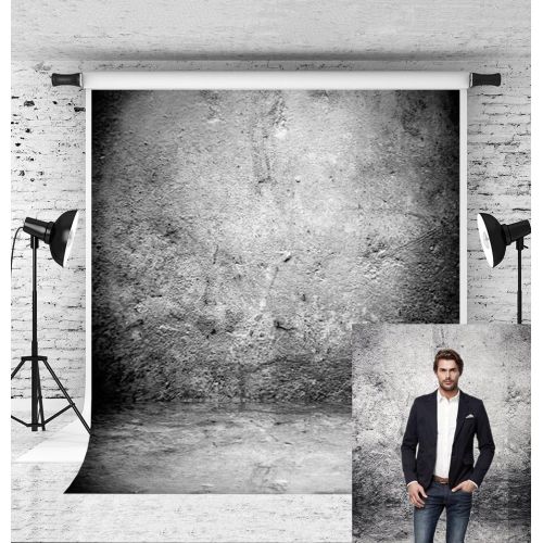  Kate 10x10ft Abstract Grey Backdrop Retro Stone Wall Background Microfiber Photographer Photo Studio Props