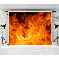 Kate 10x10ft Fire Backdrop Photography Backdrops for Photographers Flame Party Decoration Backgrounds Studio Photo Prop