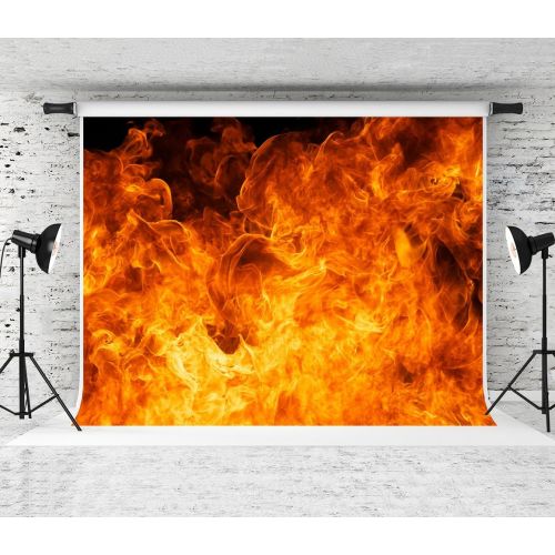  Kate 10x10ft Fire Backdrop Photography Backdrops for Photographers Flame Party Decoration Backgrounds Studio Photo Prop