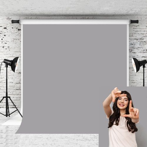  Kate 10x10ft Grey Photography Backdrop Solid Pure Portrait Photo Background for Photographer Studio Prop