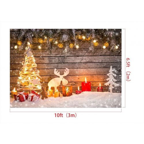  Kate Holiday Christmas Backdrops Winter Snow Photography Back Drop Christmas Deer Bokeh Stars Backgrounds Children Photo Professional Photography Studio 10x10ft(3x3m)