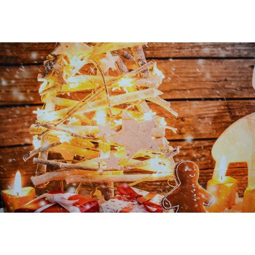  Kate Holiday Christmas Backdrops Winter Snow Photography Back Drop Christmas Deer Bokeh Stars Backgrounds Children Photo Professional Photography Studio 10x10ft(3x3m)