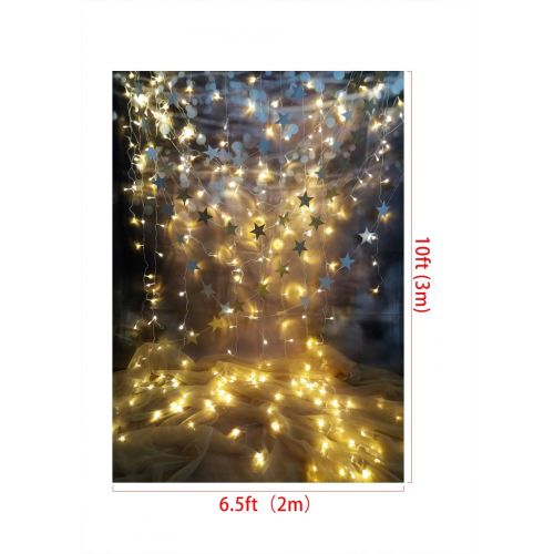  Kate 10x10ft Party Decoration Backdrops for Photography Golden Star Backdrop Stage Party Decoration Backgrounds Photo Shoot Backdrops