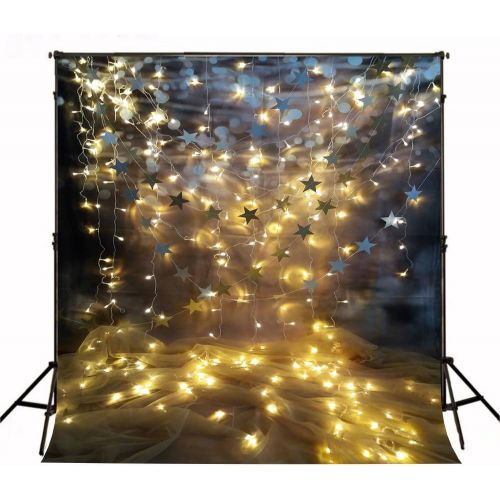  Kate 10x10ft Party Decoration Backdrops for Photography Golden Star Backdrop Stage Party Decoration Backgrounds Photo Shoot Backdrops