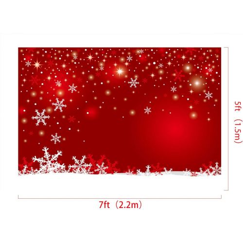  Kate 10x10ft Chirstmas Day Background Snowflake Backdrop Booth Props Red Wall Backdrops