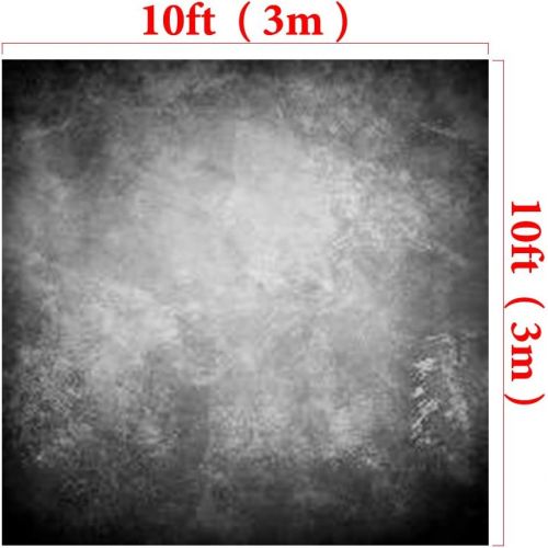  Kate 20ft(W) x10ft(H) Texture Photography Backdrops for Photographers Microfiber Reused Abstract Black Grey Photo Backdrop
