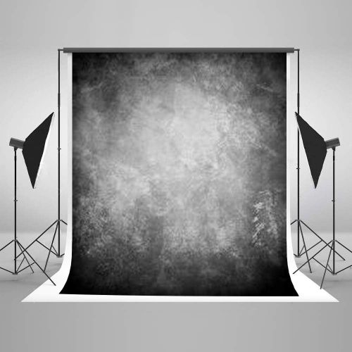  Kate 20ft(W) x10ft(H) Texture Photography Backdrops for Photographers Microfiber Reused Abstract Black Grey Photo Backdrop