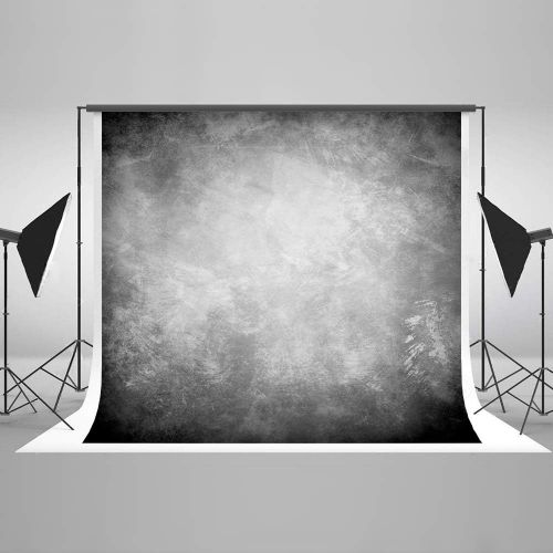  Kate 20ft(W) x10ft(H) Texture Photography Backdrops for Photographers Microfiber Reused Abstract Black Grey Photo Backdrop