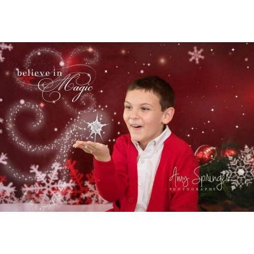  Kate 7x5ft Christmas Backdrops for Photography Snowflake Microfiber Photo Background Red Photo Booth Backdrop