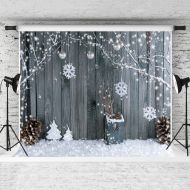 Kate 10x10ft Christmas Backdrop Wood Backgrounds for Studio Photo Props Backgrounds