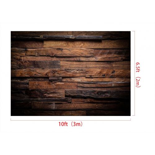  Kate 10x10ft Brown Wood Backdrop for Photography Customized Vintage Background for Photo Studio Props