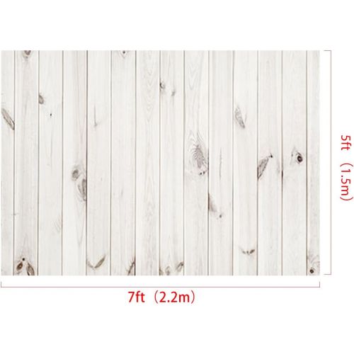  Kate 10x10ft White Wood Backdrop for Photography Gray White Wood Photo Background for Studio Props