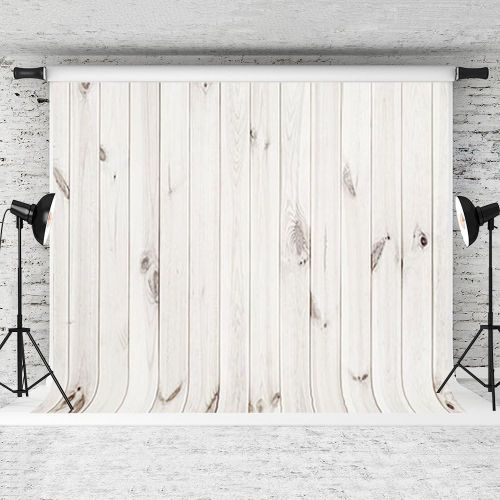  Kate 10x10ft White Wood Backdrop for Photography Gray White Wood Photo Background for Studio Props