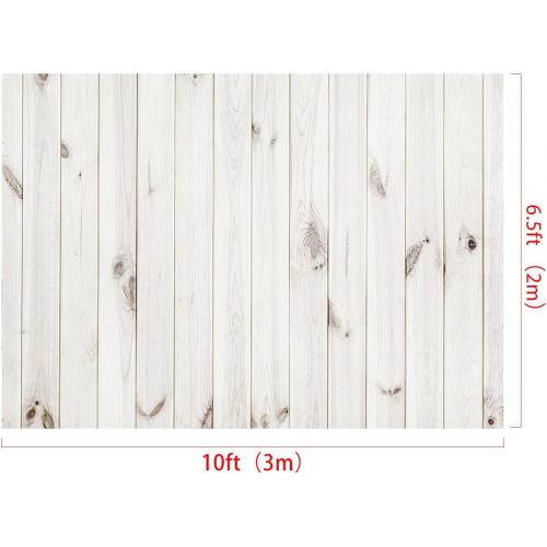  Kate 10x10ft White Wood Backdrop for Photography Gray White Wood Photo Background for Studio Props