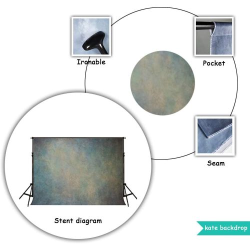  Kate 10ft(W) x10ft(HT) Abstract Photo Backdrop Microfiber Cadetblue Portrait Photography Background