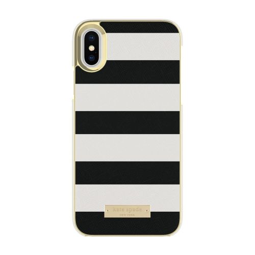 케이트 스페이드 뉴욕 Kate Spade New York kate spade new york Cell Phone Case for iPhone X - Multi Stripe BlackWhite