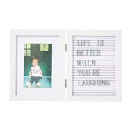 Kate & Milo Babys Letterboard Picture Frame, White