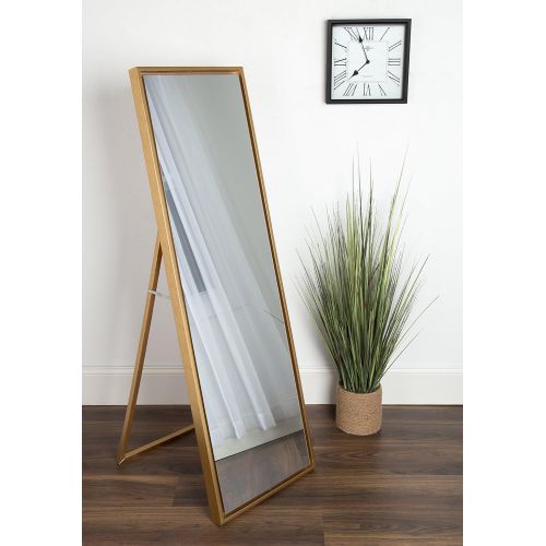  Kate and Laurel Evans Wood Framed Free Standing Mirror with Easel, Gold