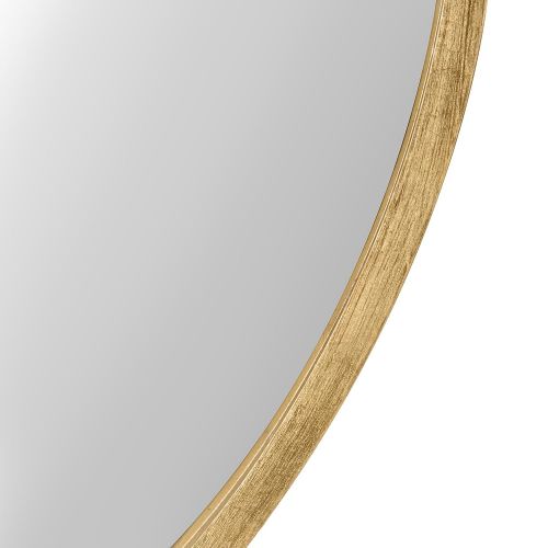  Kate and Laurel Travis Round Wood Accent Wall Mirror, 25.6 Diameter, White