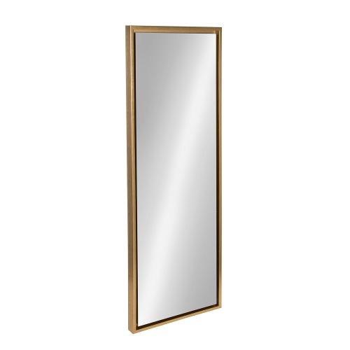  Kate and Laurel Evans Framed Wall Panel Mirror, 16x48, Gold